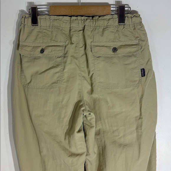 Patagonia Lightweight Drawstring Pants Khaki Elastic Waist Women’s size 10 - Picture 10 of 11